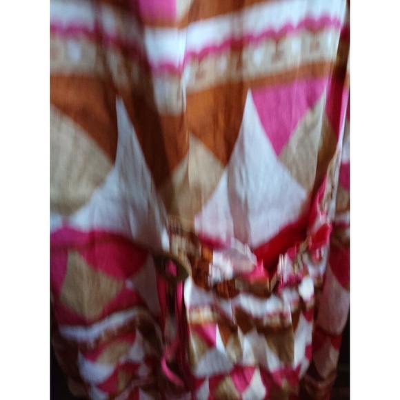 Diane Von Furstenberg Womens Size 4 Slip Sleeveless Mini Dress Pink Brown White - Picture 3 of 8